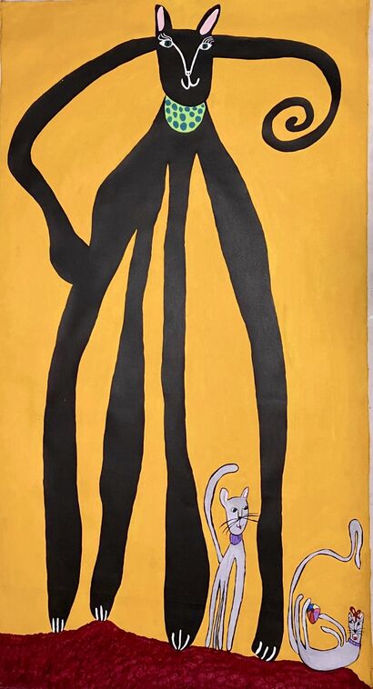 Lili mamá / Gato Araña - a Paint Artowrk by Sofia Busquets